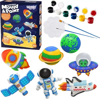 Woopie kreativní sada s odlitky a barvami – vesmírné figurky DIY