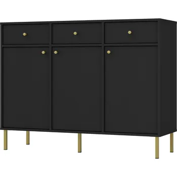 Komoda FALCO Komoda Tomila 827/2 Odstín: Černý grafit