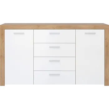 Komoda Black Red White Balder KOM2D4S