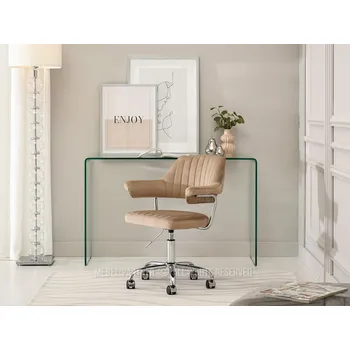 Křeslo Mebel Partner Merylyn (béžová + chromová)