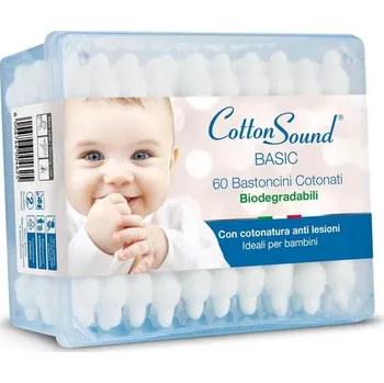 Vatová tyčinka Vatové tyčinky Cotton Sound BABY 60ks IDDRZEX07245
