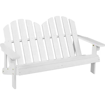 Dětské Adirondack křeslo pro 2 osoby, bílé