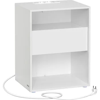 Noční stolek MID.YOU NOČNÍ STOLEK K POSTELI, bílá, 45/58,3/35 cm - Online Only noční stolky - 002543043701