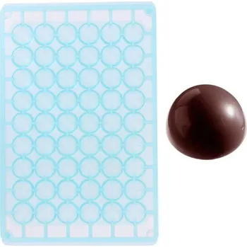 Formička Patisdécor Profesionální forma na čokoládu Polokoule 18 mm – Tritan (54 otvorů)
