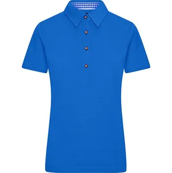 Dámská móda James&amp;Nicholson Dámská polokošile JN715 Royal-Royal XL
