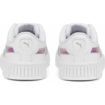 Dívčí tenisky PUMA Dívčí tenisky Carina 2.0 Holo PUMA White Silver Gray BÍLÁ|ŠEDÁ
