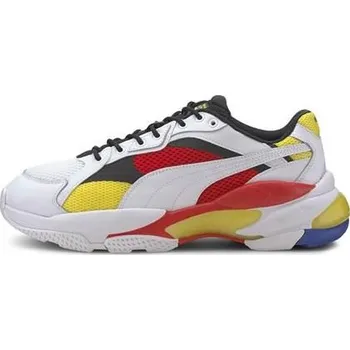 Pánské tenisky PUMA PUMA LQD Cell Epsilon – unisex tenisky, bílá/červená/žlutá BÍLÁ|ČERVENÁ|ŽLUTÁ