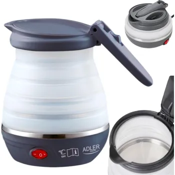 Rychlovarná konvice Rychlovarná konvice ADLER DA111910 601 W 0,6 l stříbrná/šedá