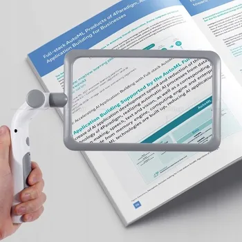 Lupa LUPA DO CZYTANIA Z LED LUPA RĘCZNA I STACJONARNA Z REGULOWANYM ŚWIATŁEM