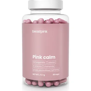Přípravek na podporu paměti a spánku BeastPink Pink Calm 90 cps.