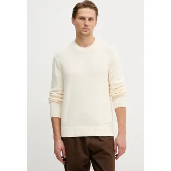 Pánská móda Bavlněný svetr Tommy Hilfiger MW0MW41653 béžová 01X, vel. XXL