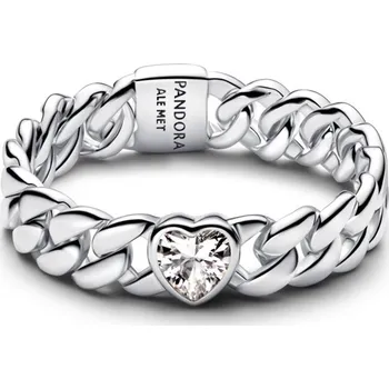 Oblečení a móda PANDORA prsten Kubánský se srdcem 54