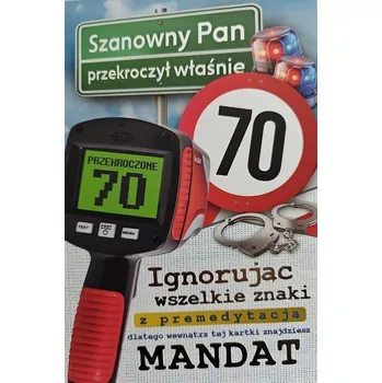 Yeku Přání k 70. narozeninám