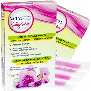 VELVETIC Depilační pásky na obličej vosk 12 ks