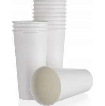 Jednorázové nádobí Banquet Kelímky papírové MP 500ml/12ks, bílé