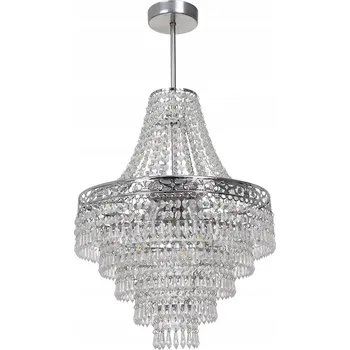 Milagro Lustr Glamour Křišťálový Stříbrný 3xE14 40W CORAL