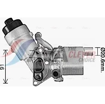 Chladič motoru Olejový chladič, motorový olej AVA OL3702H