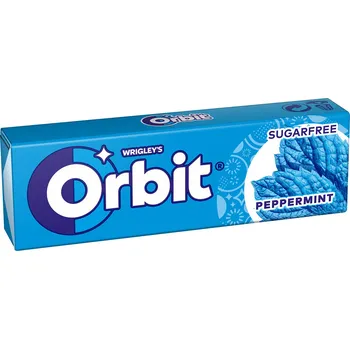 Cukrovinka Orbit PEPPERMINT dražé 14g cena za kartonové balení (Kartonové balení : 30 ks)
