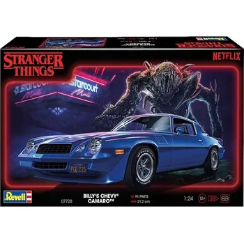 Plastikový model STRANGER THINGS Billyho 1979 Camaro Z/28 - Revell 07728, měřítko 1/24