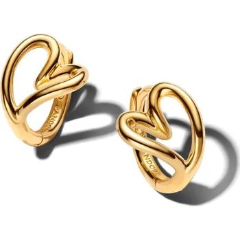 Oblečení a móda PANDORA pozlacené náušnice malé Srdce s organickým tvarem