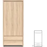 Black Red White Kaspian SZF2D2S (Dub sonoma)