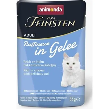 Krmivo pro kočku ANIMONDA Vom Feinsten Raffinesse kuře s treskou v rosolovité omáčce 85 g