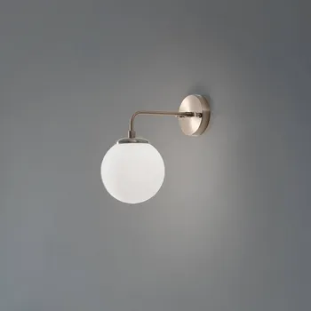 Lampička Opviq Nástěnné světlo Viran, antická zlatá, sklo, výška 25 cm, E14 zlatá antická, bílá 1 x 40 W - Doprava zdarma