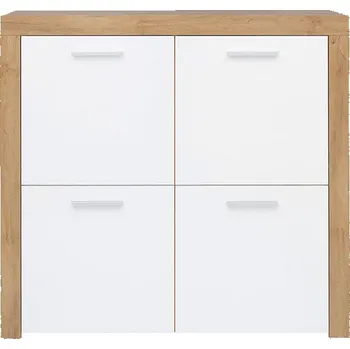 Komoda Black Red White Balder KOM4D