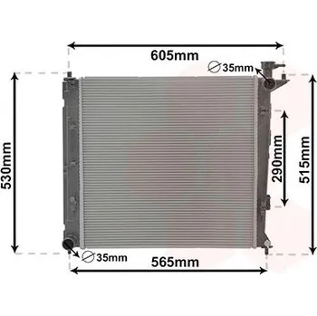 Chladič motoru Chladič, chlazení motoru VAN WEZEL 83012710