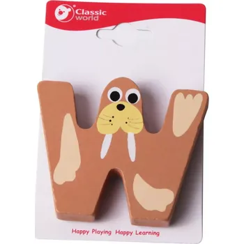 Dřevěná hračka Dřevěné písmeno W od Classic World