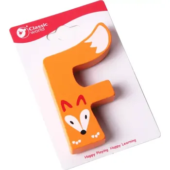 Dřevěná hračka Dřevěné písmeno F Classic World