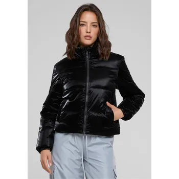 Ladies Shark Skin Puffer Jacket - black S