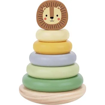 Dřevěná hračka Dřevěné nasazovací kroužky - lev