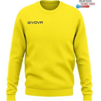Dámská mikina GIVOVA Givova Maglia Polarfleece G/Collo One 3XS ŽLUTÁ