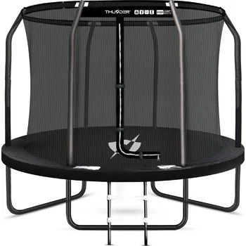 Trampolína THUNDER Zahradní trampolína pro děti se sítí THUNDER INSIDE ELITE 10FT 305 cm ČERNÁ ČERNÁ