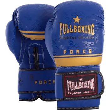 Boxerské rukavice SOFTEE Boxerské rukavice Fullboxing Force 10 oz 10 OZ MODRÁ|ŽLUTÁ