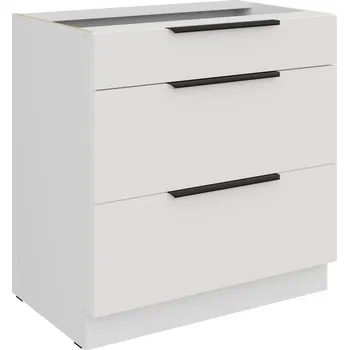 Kuchyňská skříňka Dolní šuplíková skříňka LUNARA - šířka 80 cm, bílá