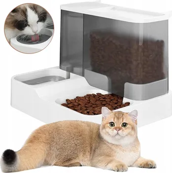 Miska pro psa AUTOMATICKÁ MISKA SADA PRO KOČKY NA KRMIVO DÁVKOVAČ VODY NAPÁJEDLO 2.8L+1L