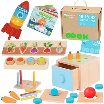 Dětské zboží Box krabička XXL Montessori vzdělávací 7v1 senzorický 16-18 měsíců Tooky Toy