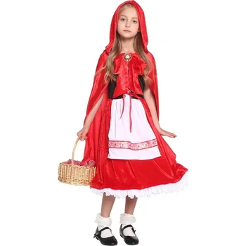 Karnevalový kostým Kostým Červená Karkulka, vel. L 120-130 cm