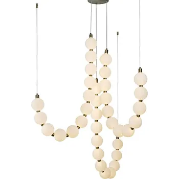 ACA Lighting závěsné svítidlo LOLLY LED 54W 4000lm 3000K IP20 zlatý hliník + akryl HM238LEDP36