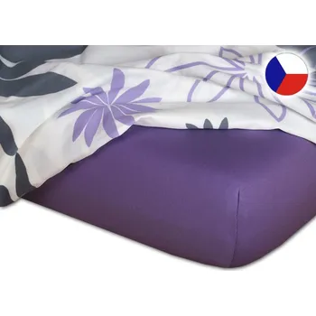 Dětské jersey prostěradlo 70x160 EXCLUSIVE purpur