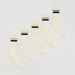 Reserved - Dlouhé ponožky 5 balení - krémová - 618HQ-01X - 618HQ-01X-39R