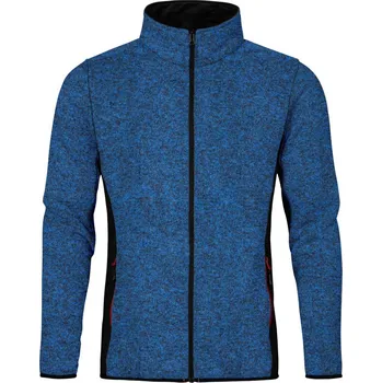 pracovní bunda Promodoro Bunda Promodoro 7700, fleecová, pletená, pánská COT407700i6214-heather roy 4XL Melír modrá královská