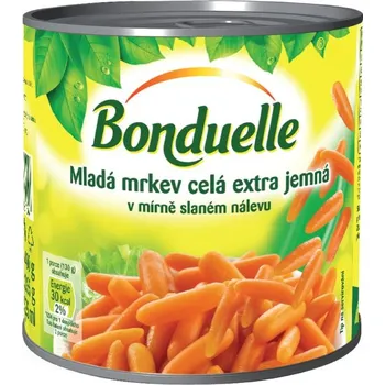 Potravina Bonduelle Mladá Mrkev celá 425ml (Kartonové balení : 12 ks)