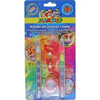 Kresba Segmentové Pastelky na malování obličeje, mix 12 barev, Titanum