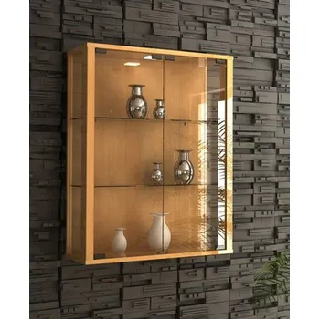 Komoda Vcm Nástěnná vitrína Udina, buk