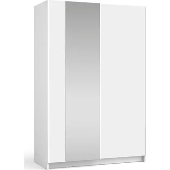 Šatní skříň Skříň Selsey Fiaso 120 x 182 x 54,5 cm bílá skříň se zrcadlem