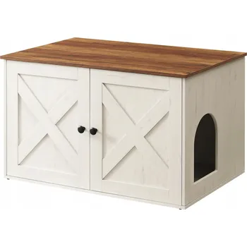 Toaleta pro kočku Krytá kočičí toaleta Songmics 53 cm x 80 cm x 50 cm