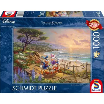 Puzzle PUZZLE PQ 1000 THOMAS KINKADE Kačer Donald a Daisy G3